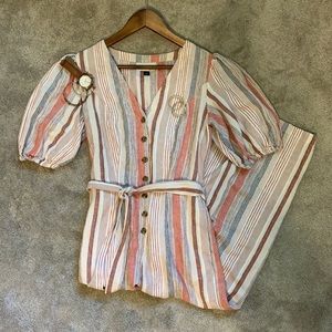 Universal Threads Striped Jumpsuit